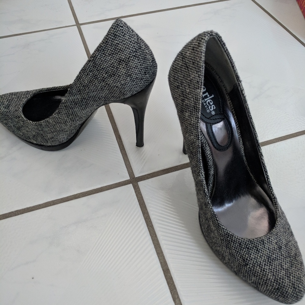 Charles David gray pumps